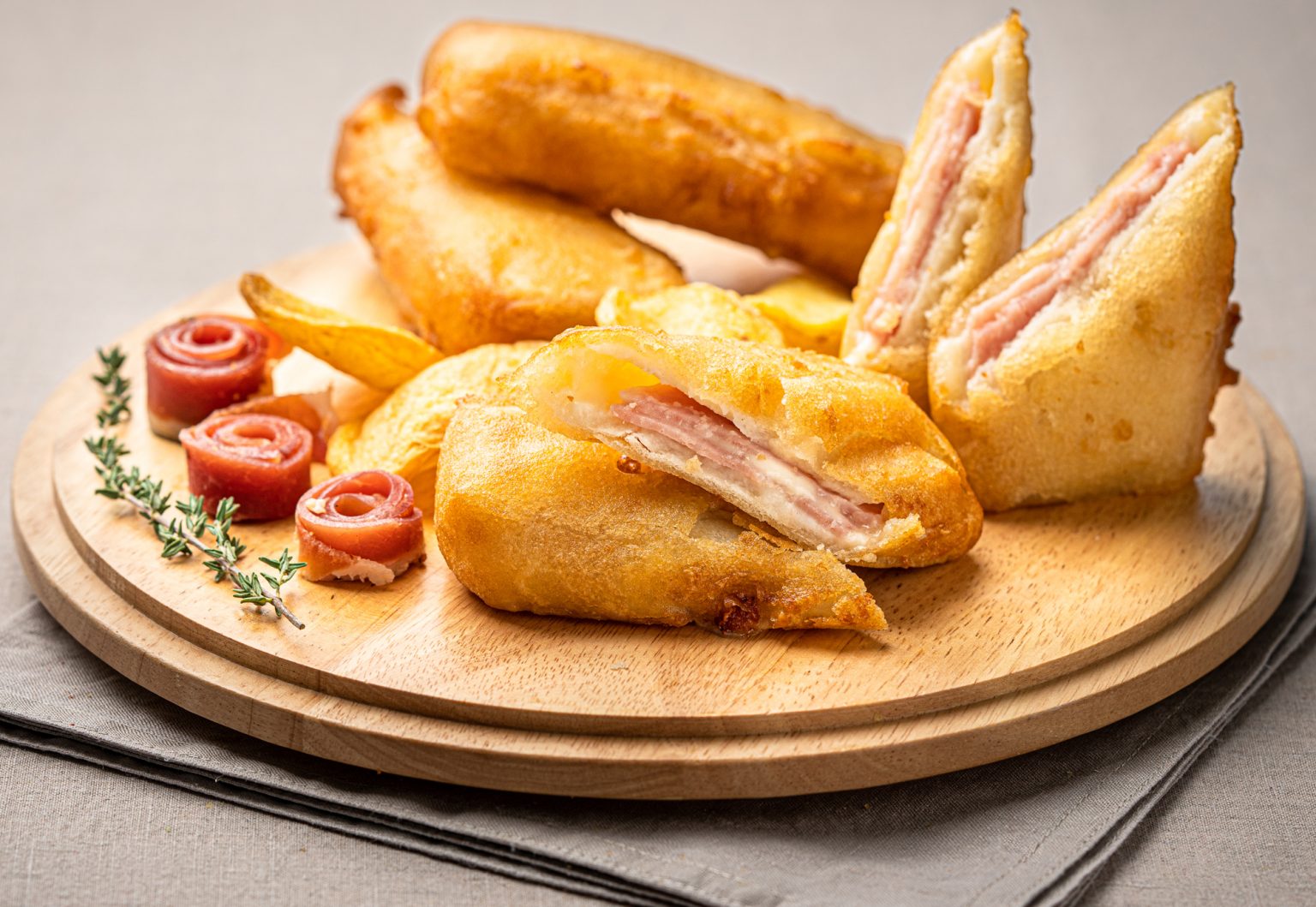 Zaino Gourmet Antipasti finger food Mozzarella carrozza prosciutto